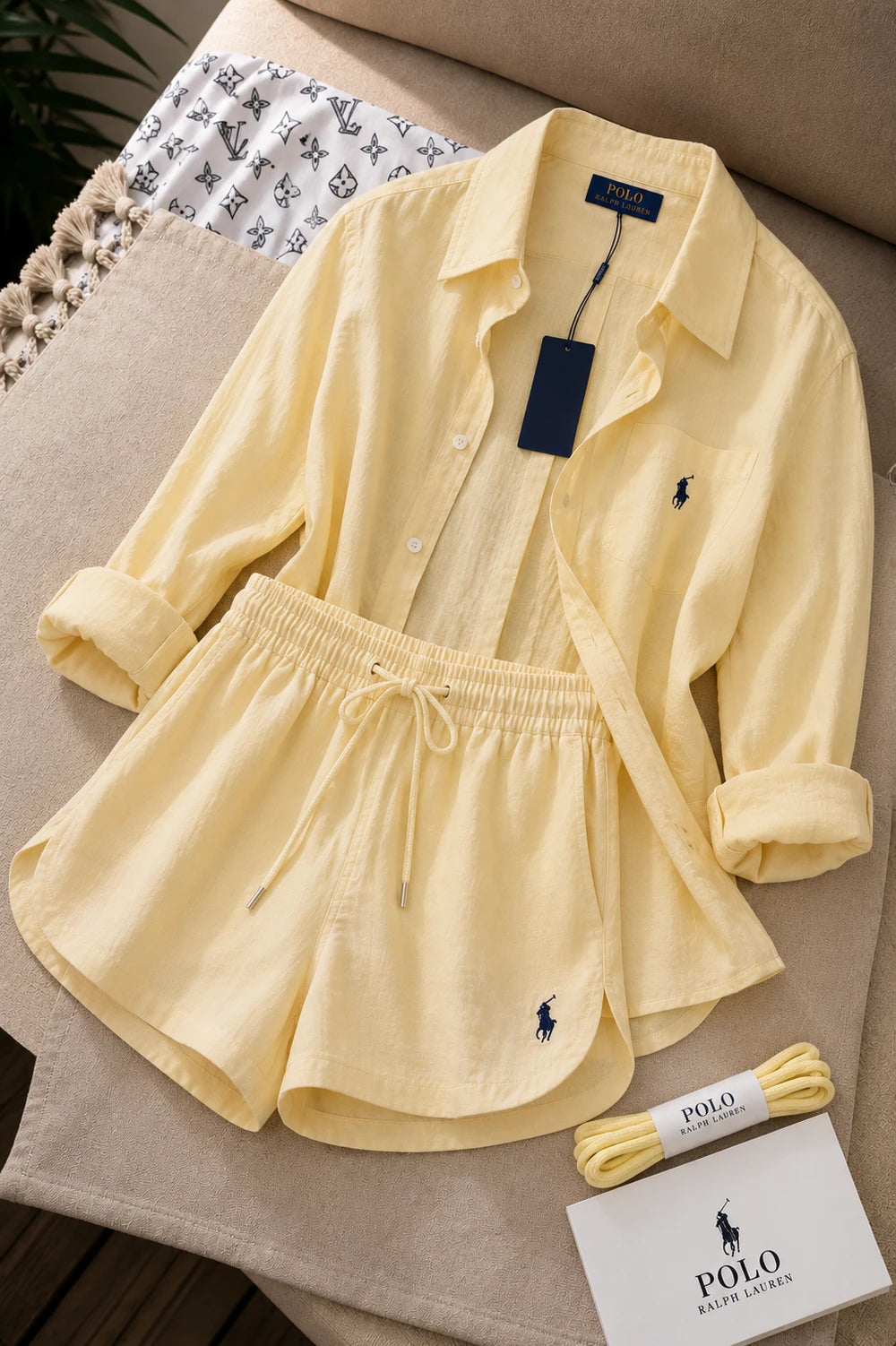 Soft Lounge Shirt and Shorts Set