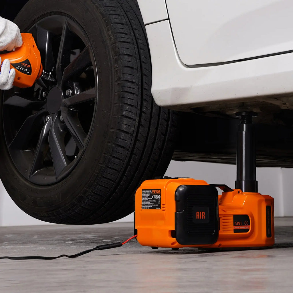 VEVOR Electric Car Jack 5 Ton with Impact Wrench & Pump
