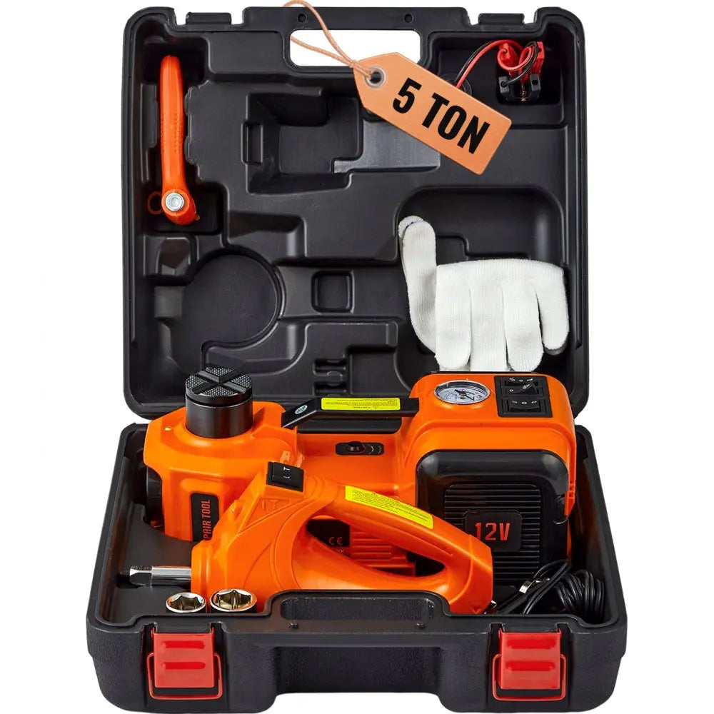 VEVOR Electric Car Jack 5 Ton with Impact Wrench & Pump