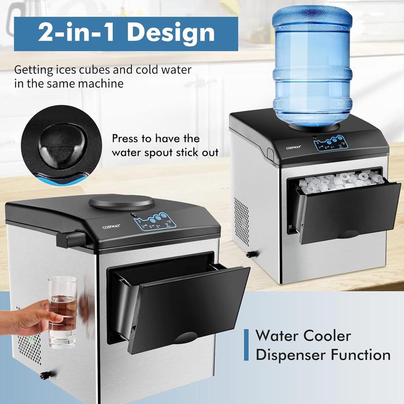 [ Linmited time deal ] 3-in-1 Countertop Water Dispenser (with Ice Maker) – Hot & Cold Water for Home, Kitchen & Office
