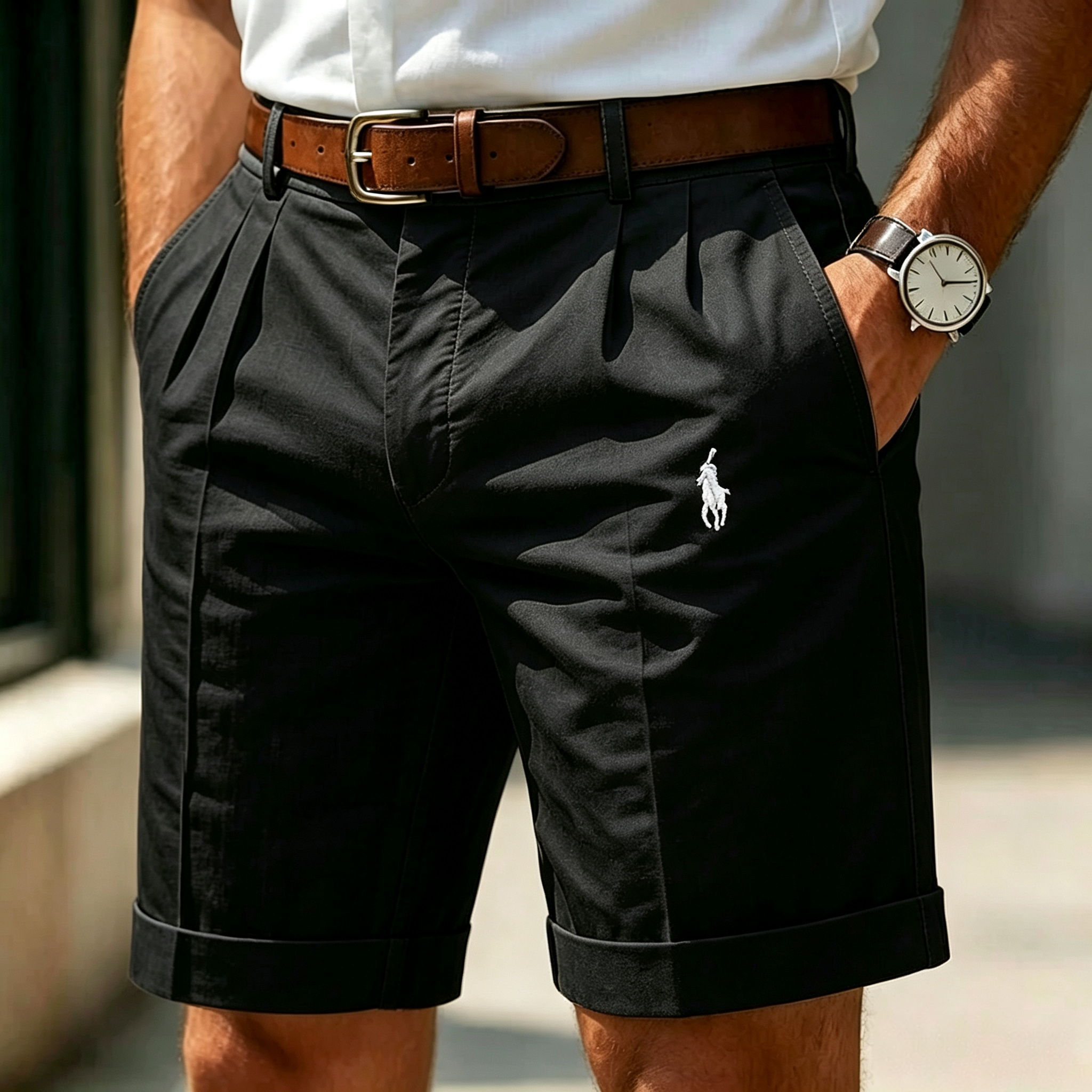 Vince Plooi Casual Pleat Shorts