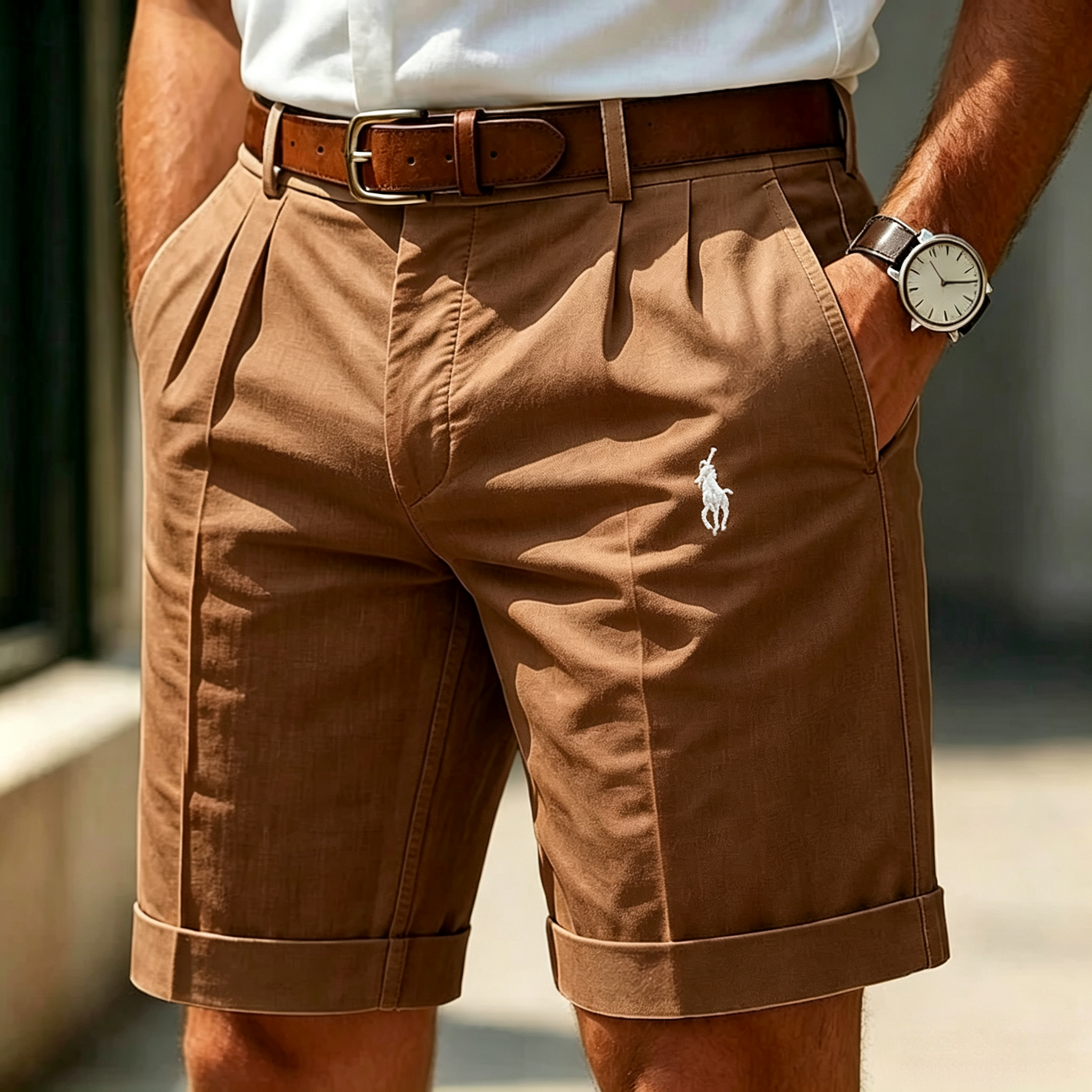 Vince Plooi Casual Pleat Shorts